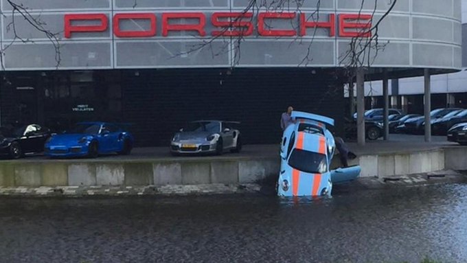 Porsche accident