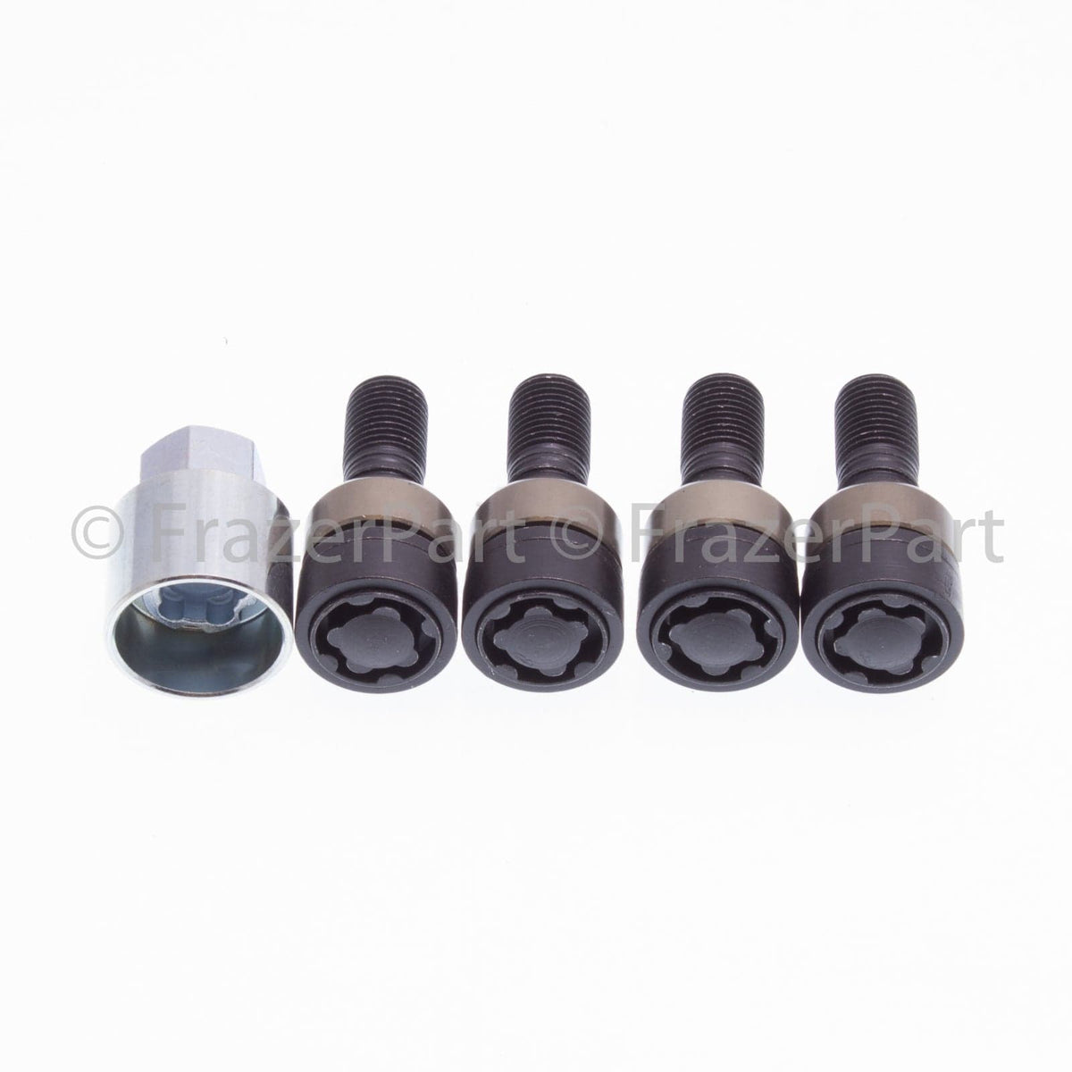 Kit tornillos de bloqueo de rueda para 981 Boxster y Cayman, 991/992 y Macan en Negro Mate