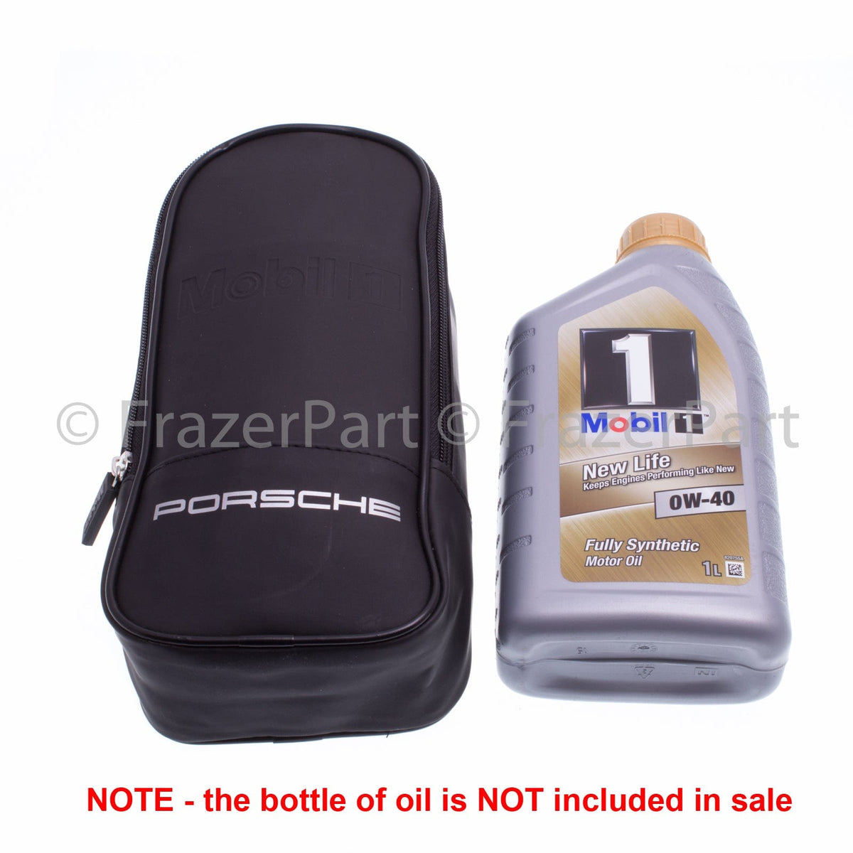 Porsche Mobil Oil Kit de recarga de aceite y bolsa de almacenamiento de 1 litro