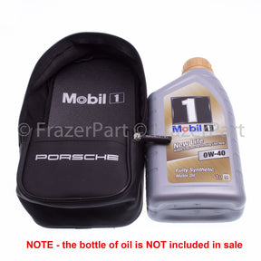 Porsche Mobil Oil 1-Liter-Ölnachfüllset und Aufbewahrungsbeutel